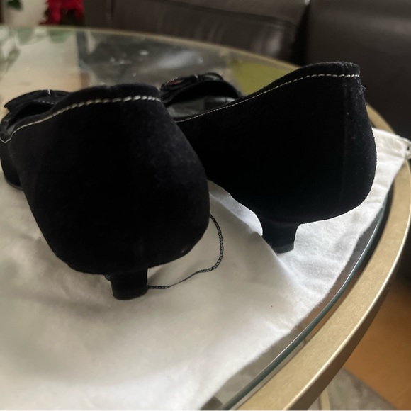 PRADA Scramosciato Black Italian Suede Leather Flats/ Loafers  Sz 36- US Size  6 - Picture 12 of 16